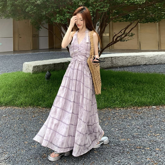 【dress】ホルターネックバックで綺麗ワンピース G21269