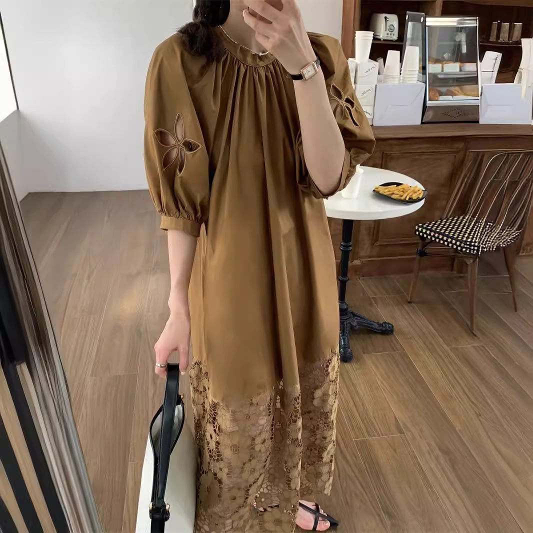 【dress】レースリボン付きワンピース　M24740