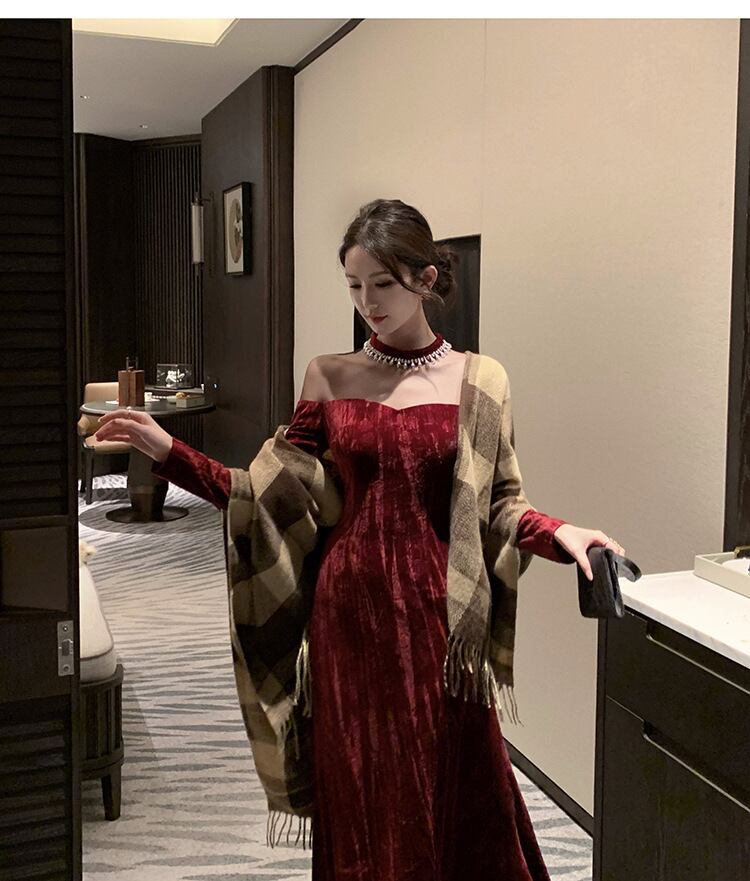 【dress】ビジュードッキングデートワンピース　M28156