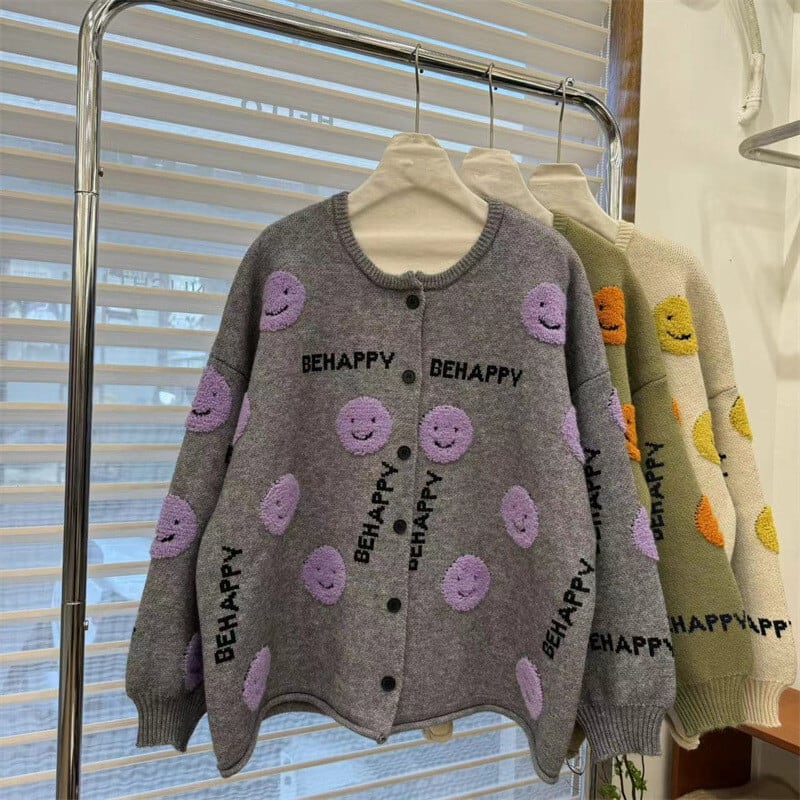 【outer】ジャカードニットカーデ　M26358