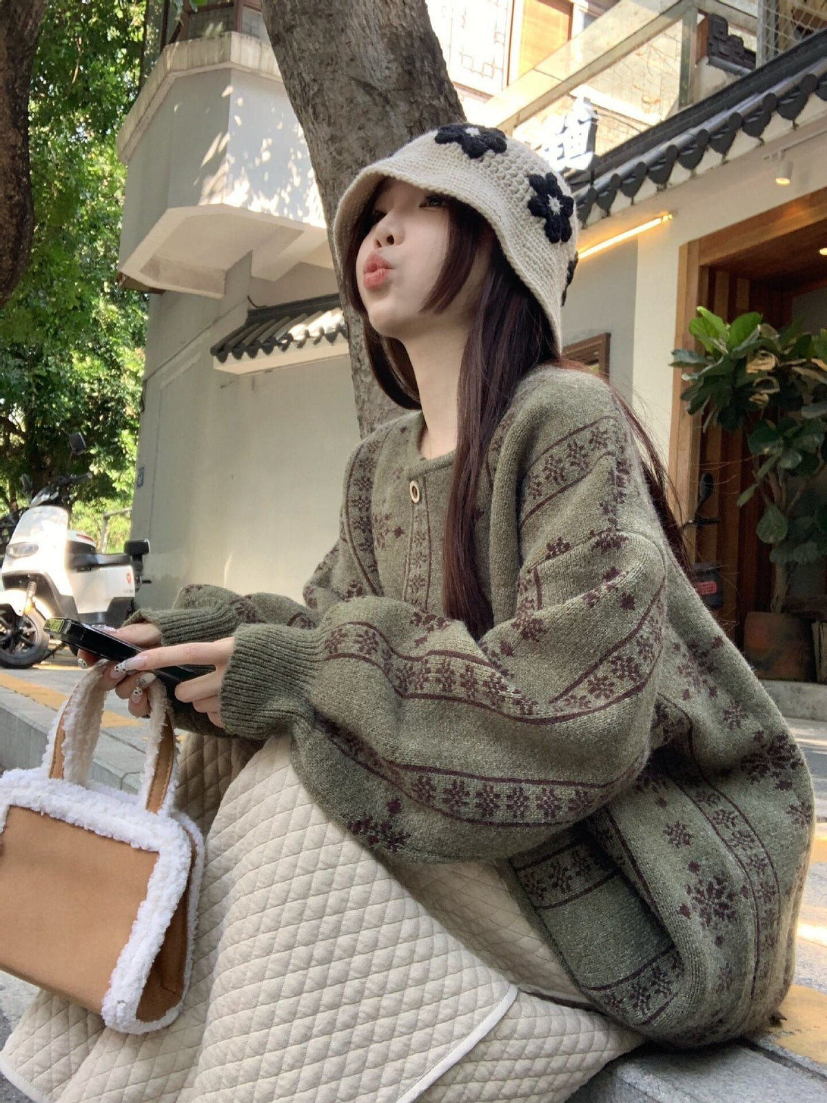 【outer】ニットカーデ　M27986