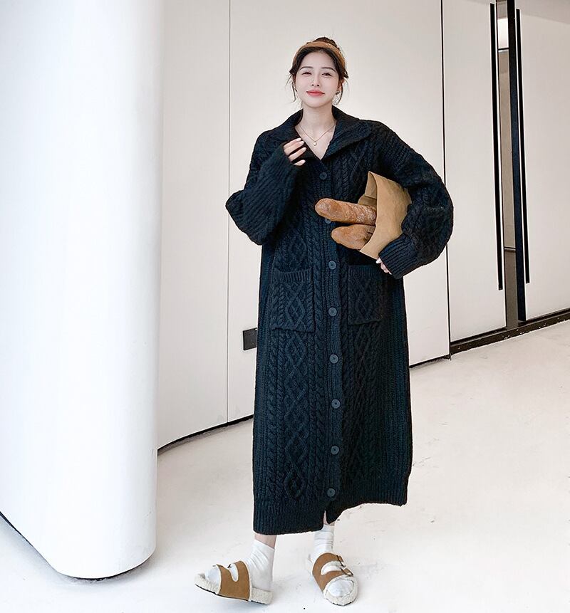 【dress】ロングニットワンピース　N2187