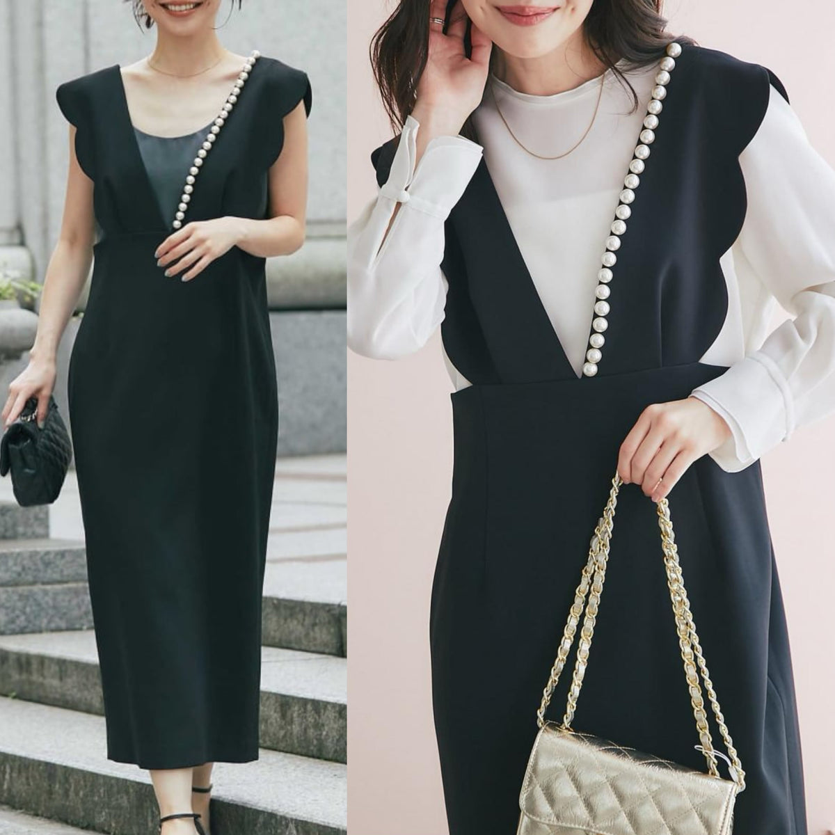【dress】パールベストワンピース　M26117