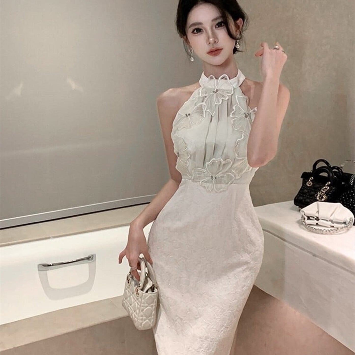 【dress】ノースリーブワンピース　M22467