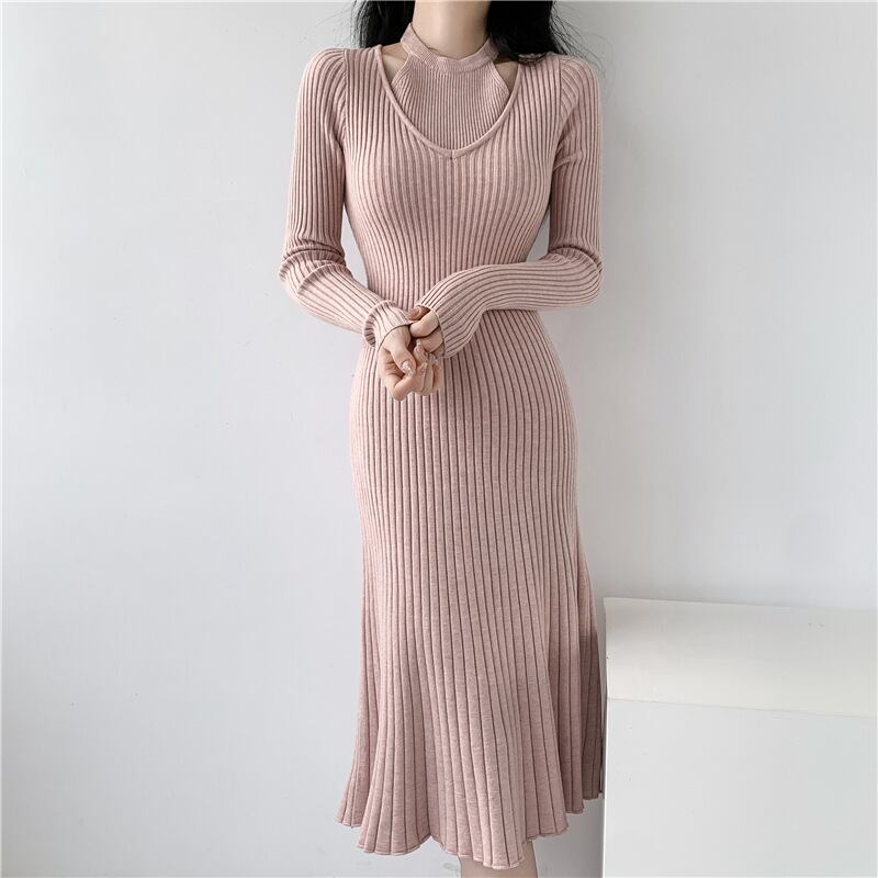 【dress】ニットワンピース　M18843