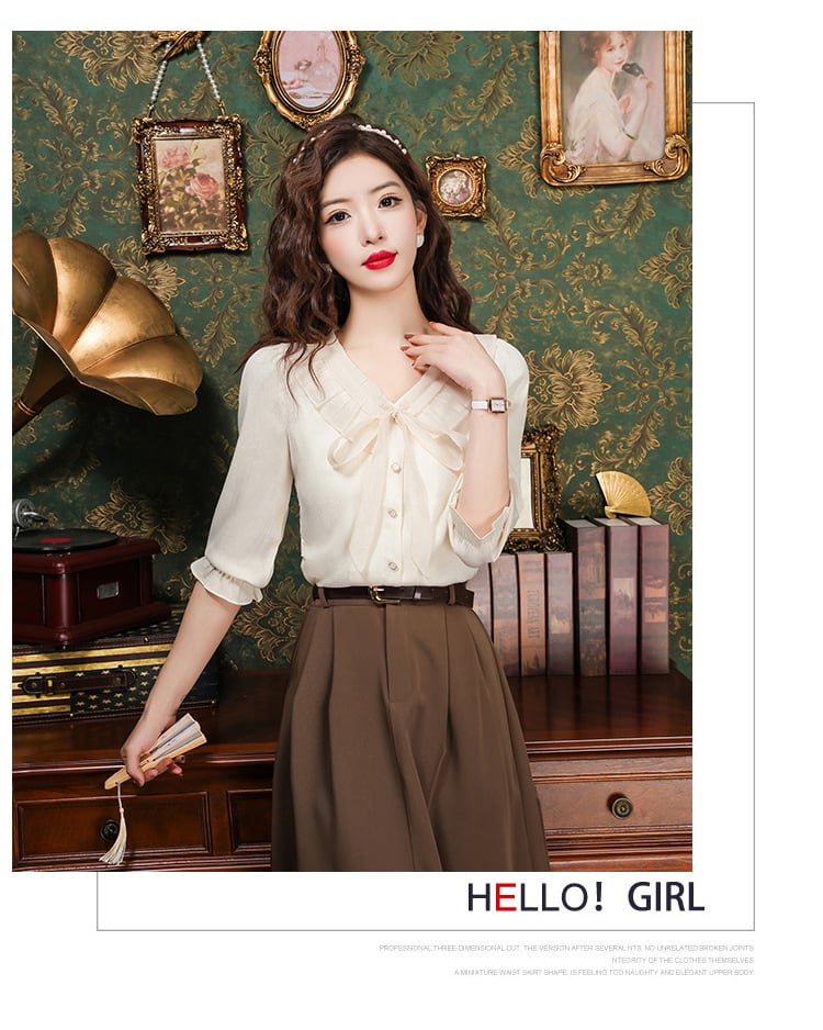 【tops】ドールカラーブラウスG21295