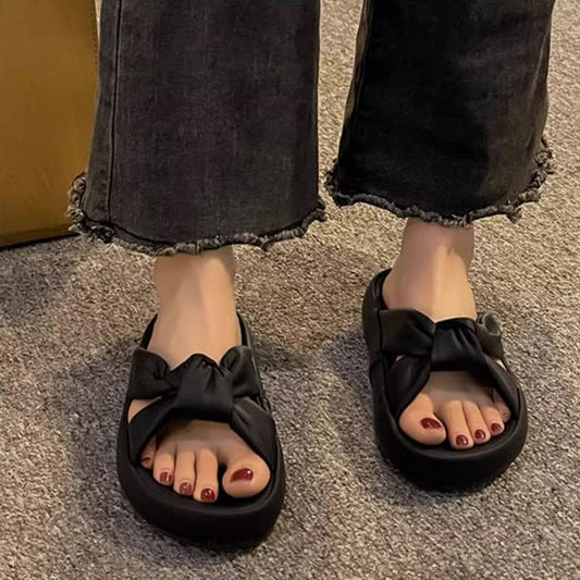 【shoes】3色厚底スリッパF7476