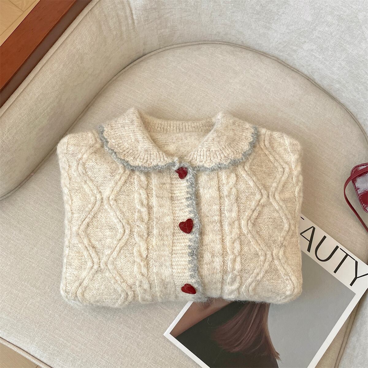 【outer】ニットカーデ　M29202