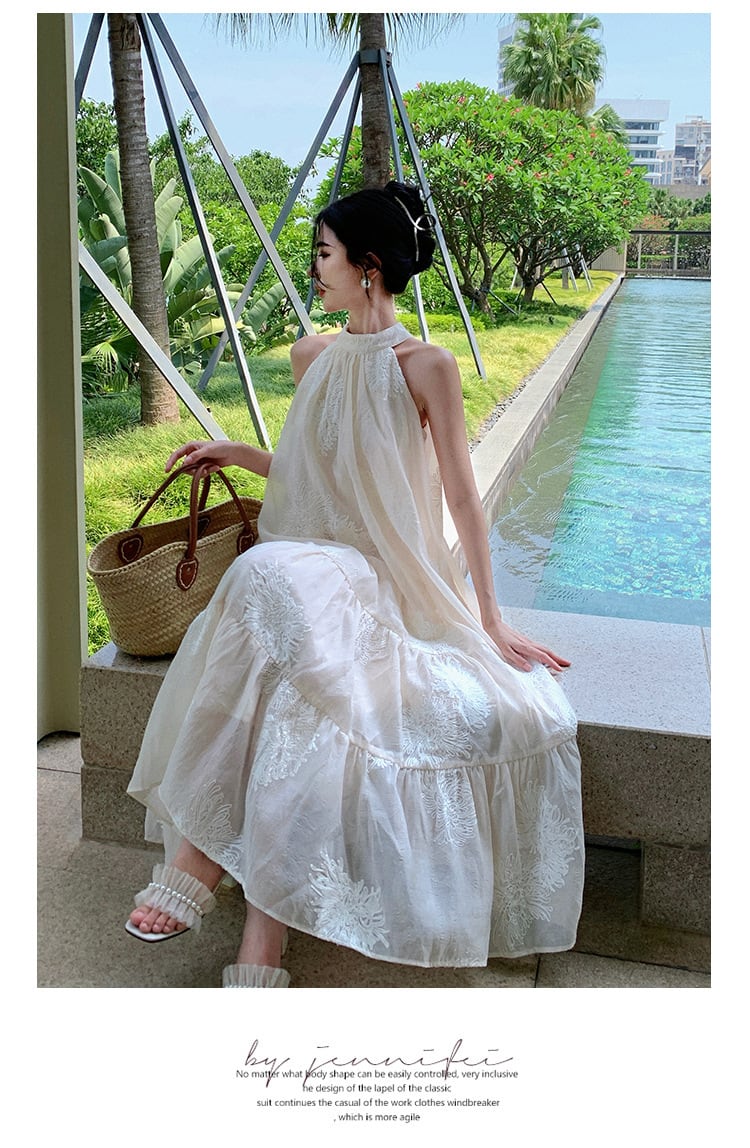 【dress】ノースリーブバックリボンワンピース　M22956