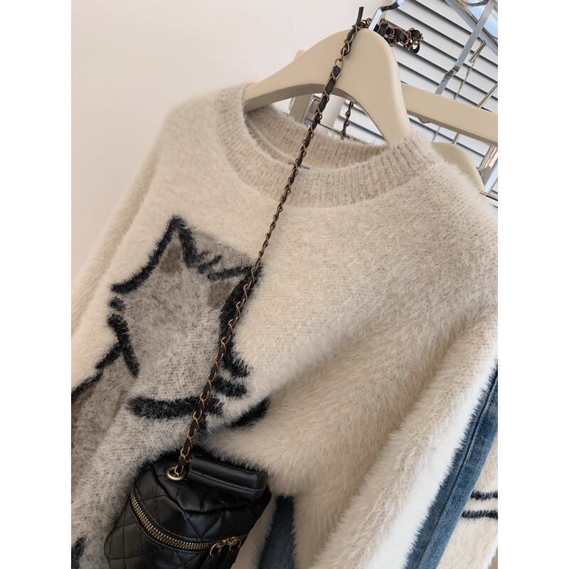 【tops】クルーネックニットセーター　M28912
