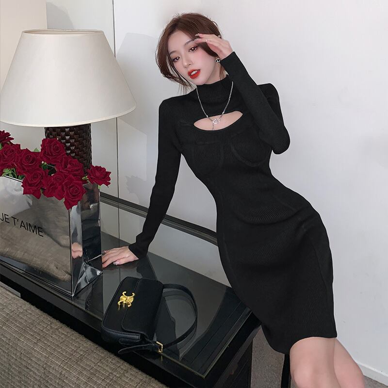 【dress】ニットワンピース　M19003