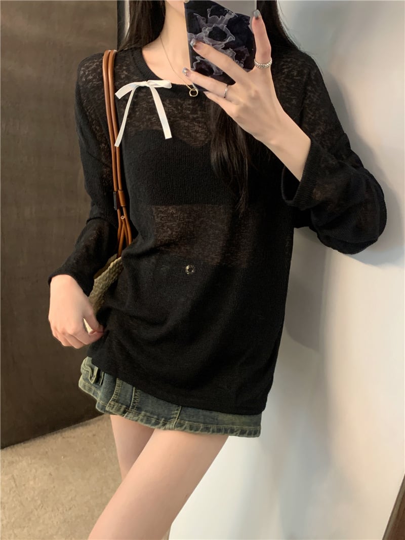 【tops】長袖Tシャツ　M25268