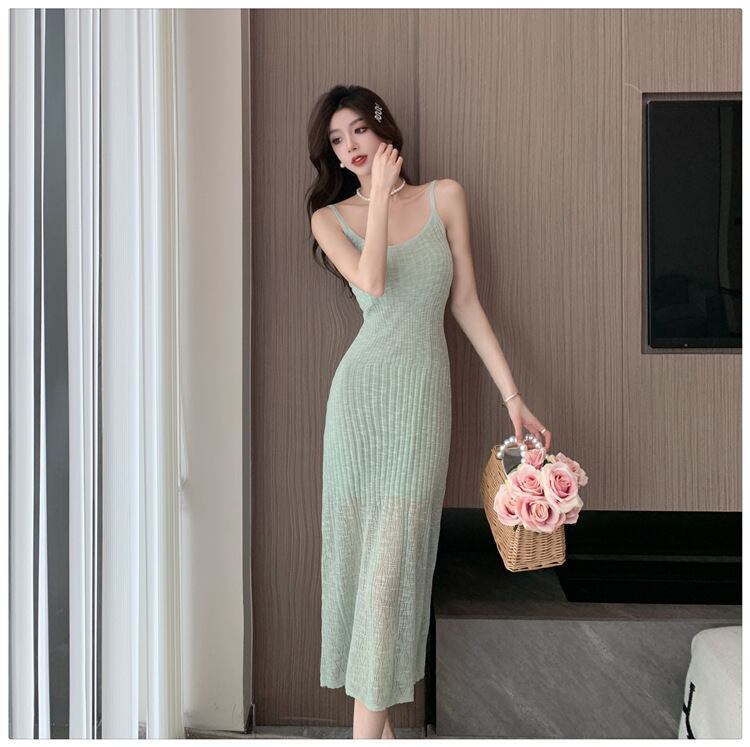 【dress】ニット薄手キャミワンピースG20650