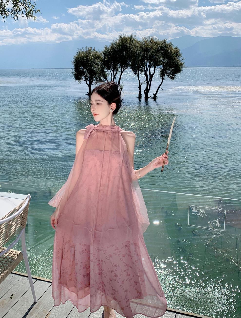 【dress】偽二つ切り替えワンピース G20441