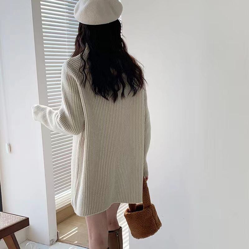 【tops】無地ニットセーター　M27259