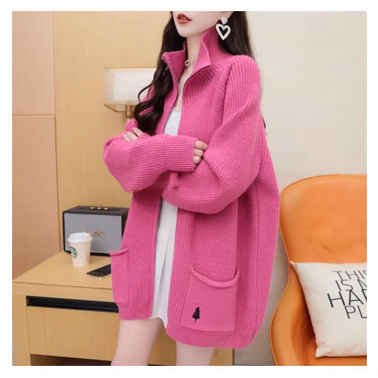 【outer】ハイネックニットカーデ　M29175