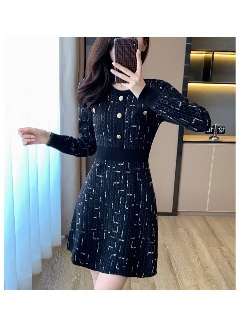 【dress】ニットワンピース　M25461