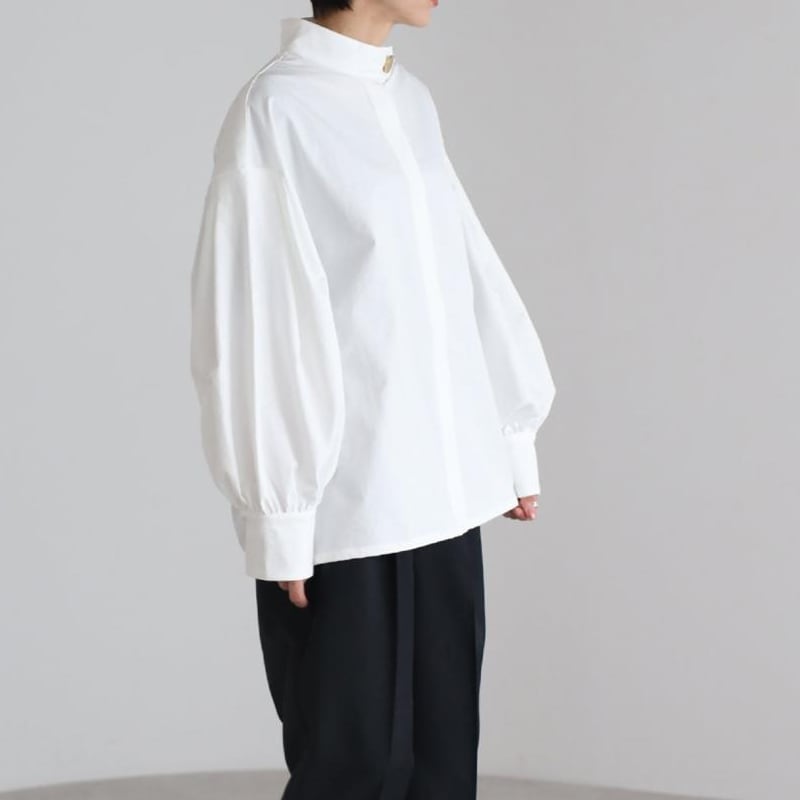 【tops】スタントカラーシャツ Q7084