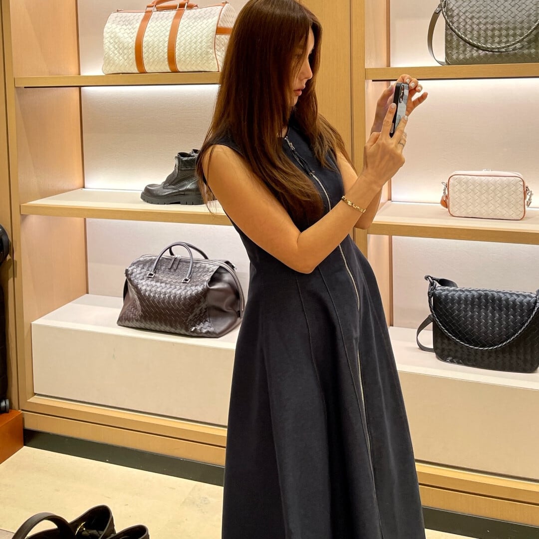 【dress】ファスナーノースリーブワンピース　M29765