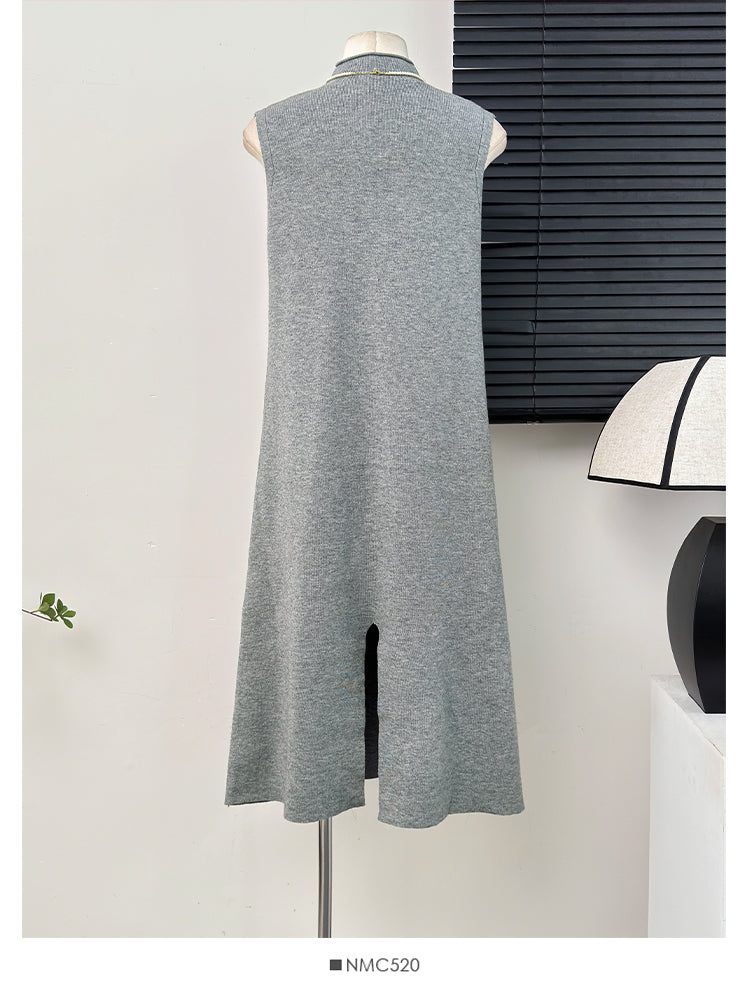 【dress】無地ニットワンピースG23631