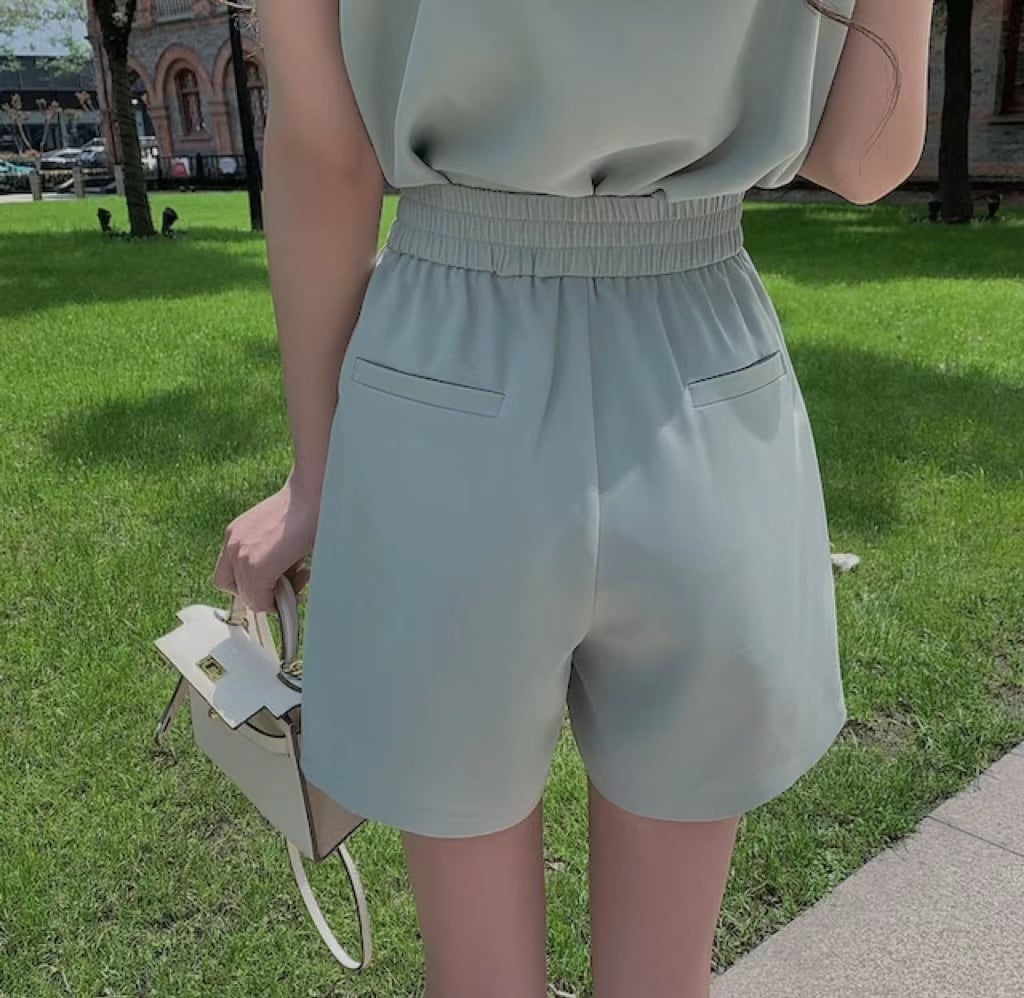 【set】スーツ+キャミソール+ショートパンツセットアップ G0387