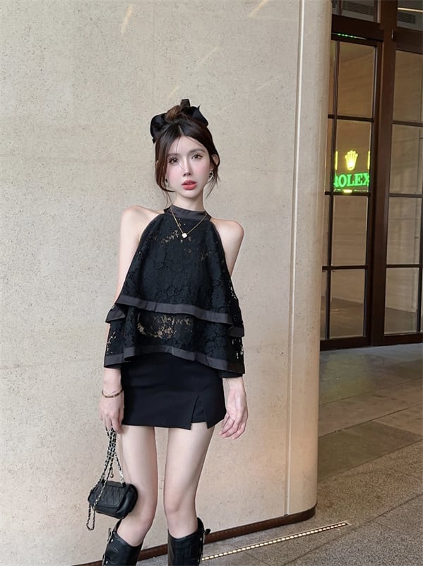 【tops】ノースリーブレーストップス　M24637