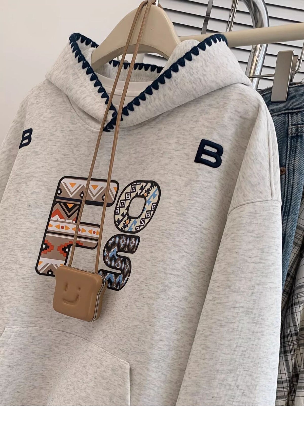 【tops】裹起毛フーディーパーカー　M28979