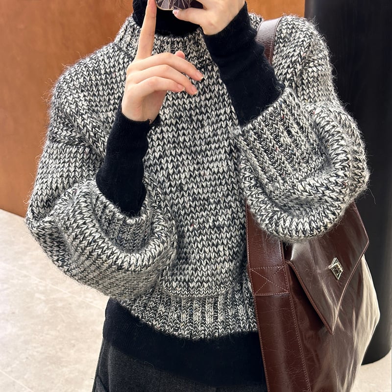 【tops】ニットトップス Q6965