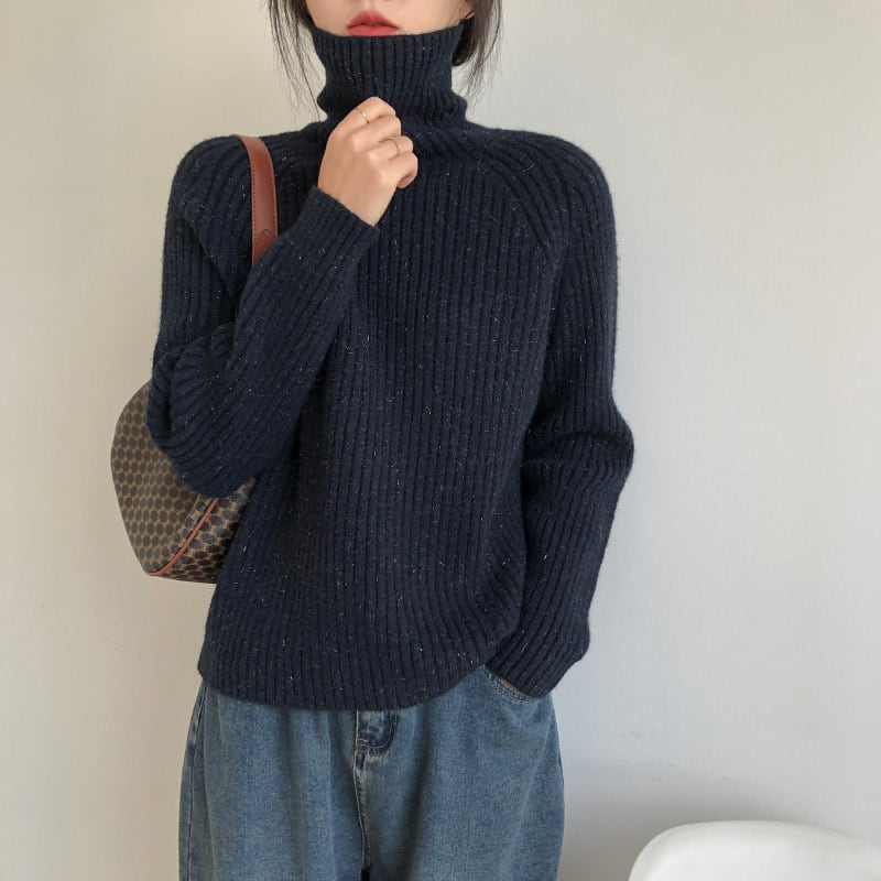 【tops】ハイネックニットセーター　M27226