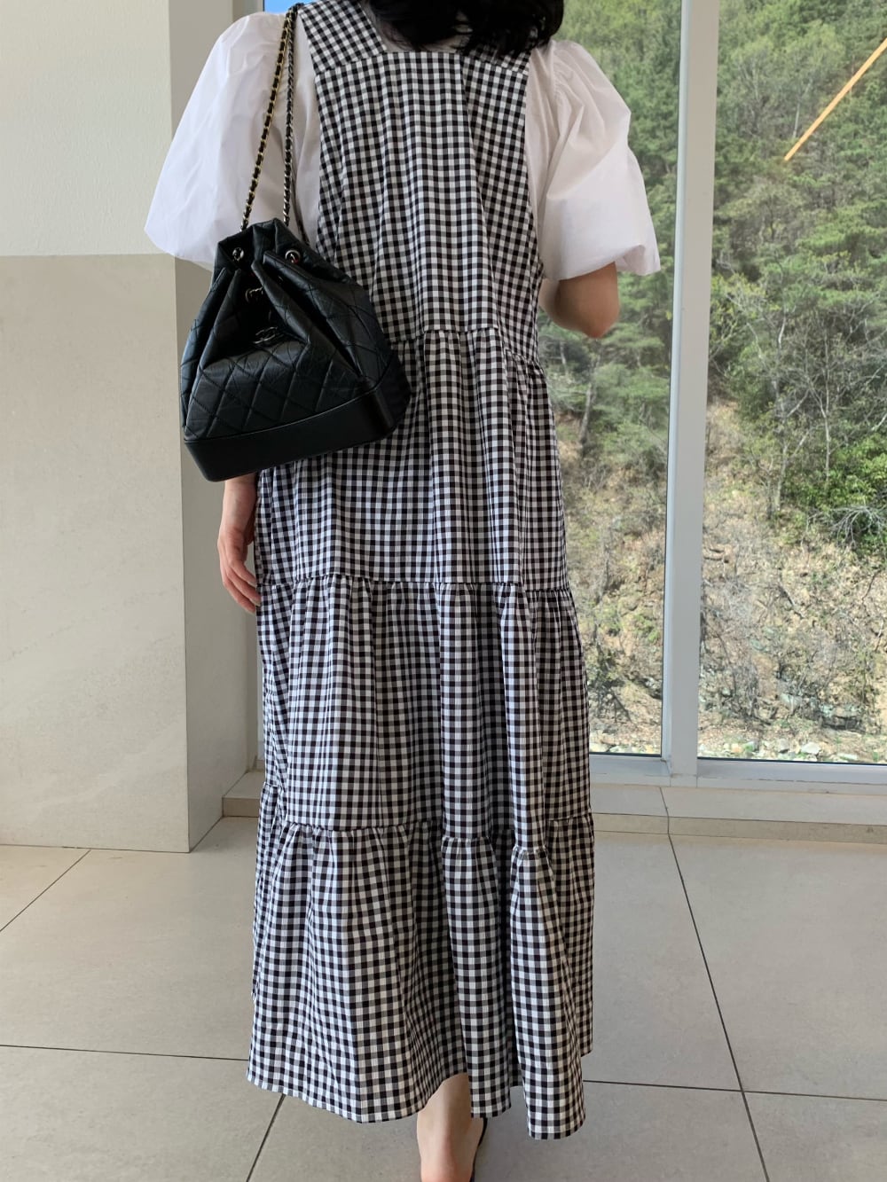 【set】トップス×サロペットワンピースセット　M23889