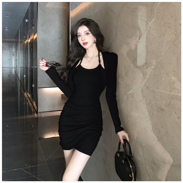 【dress】切り替えワンピース　M25335