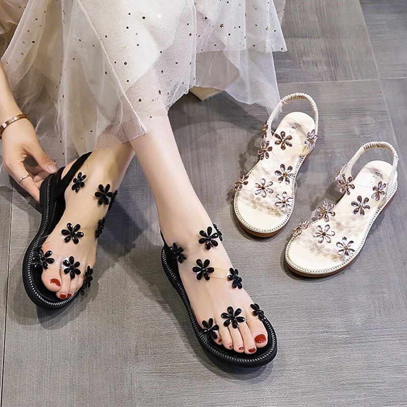 【shoes】おすすめファッション花履きやすいサンダル