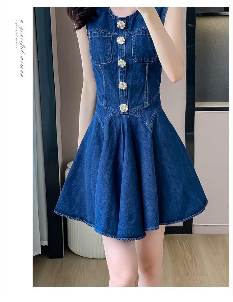 【dress】デニムワンピース　M24566