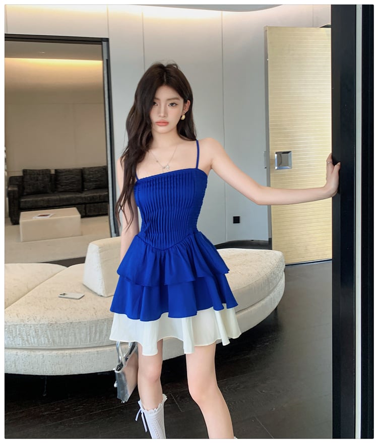 【dress】キャミ切り替えワンピース　M23899