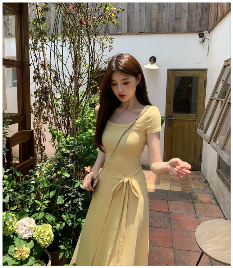 【dress】無地ワンピース　M24655