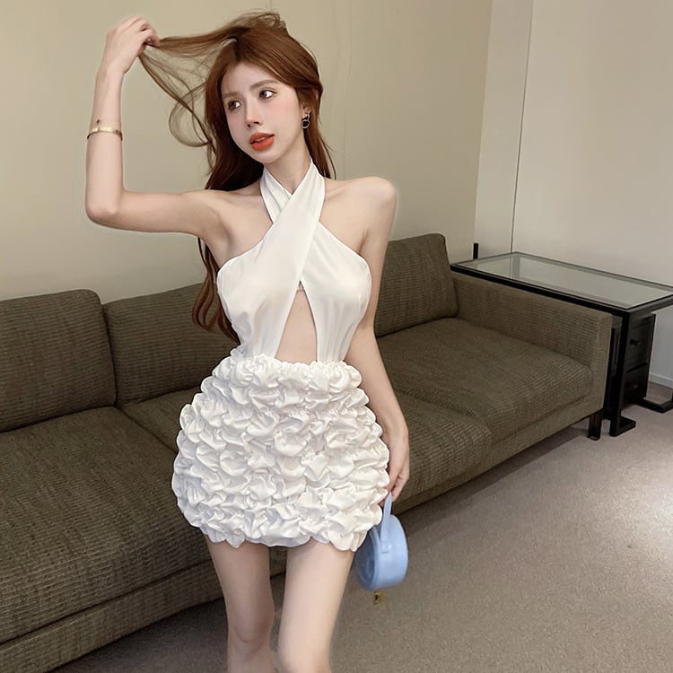 【dress】ホルターネックワンピース　M30154