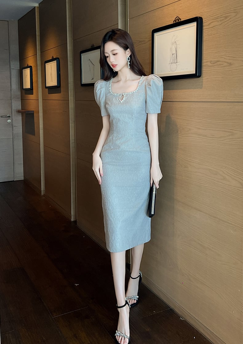【dress】ビジューワンピース　M25244