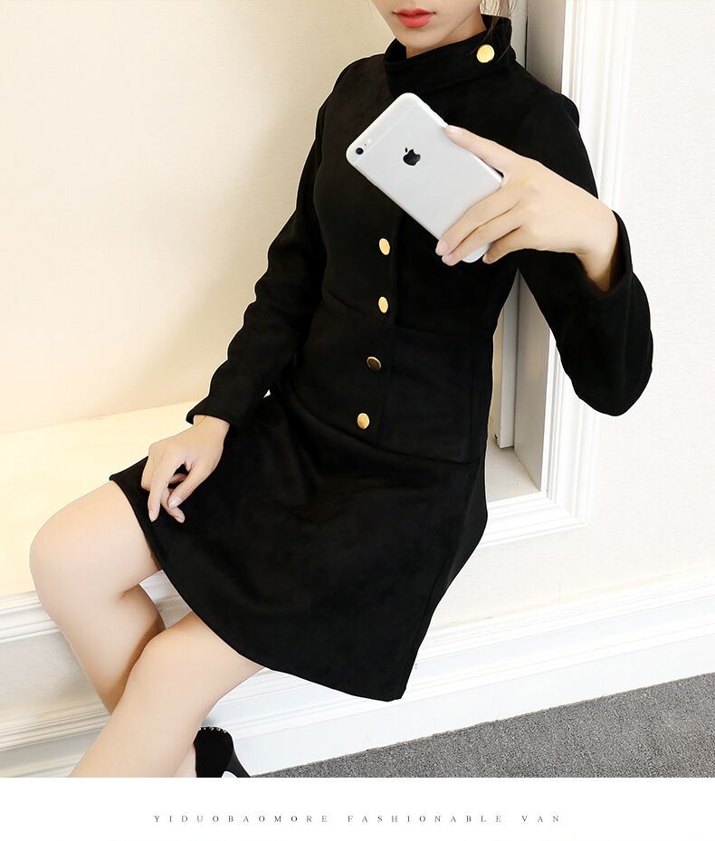 【dress】ボタンデザインワンピース　M18454