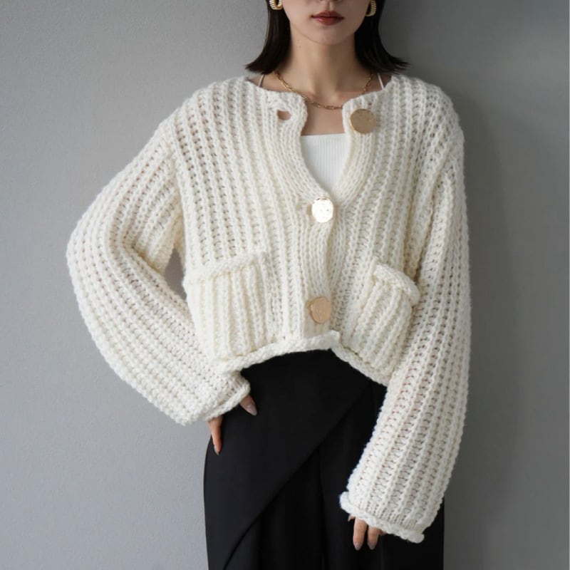 【outer】ニットカーデ　M27613