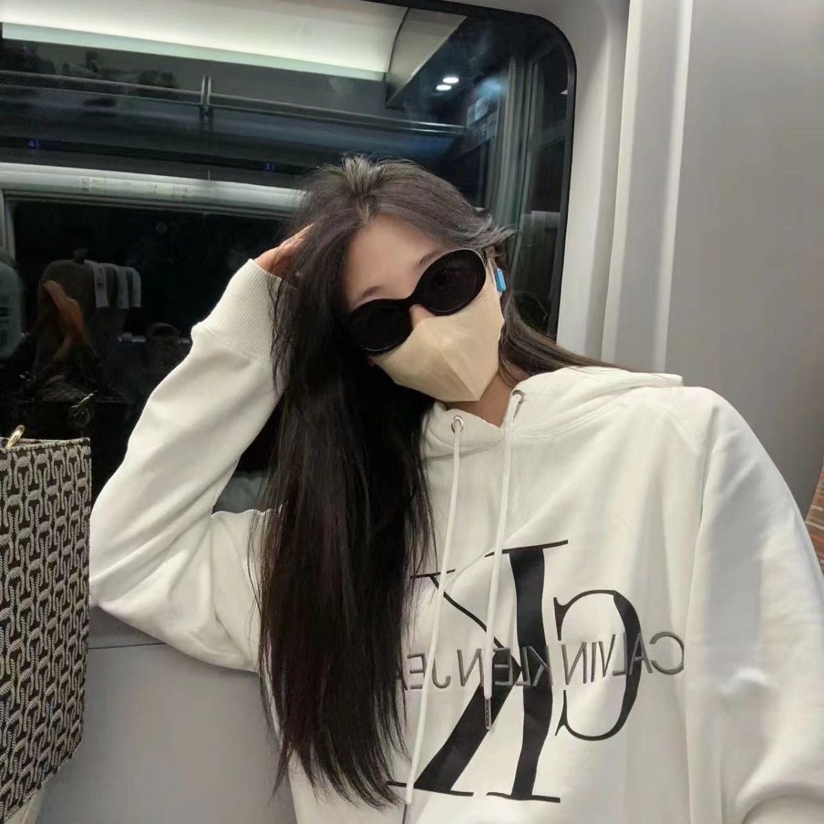 【tops】2色フード付きパーカーF8068