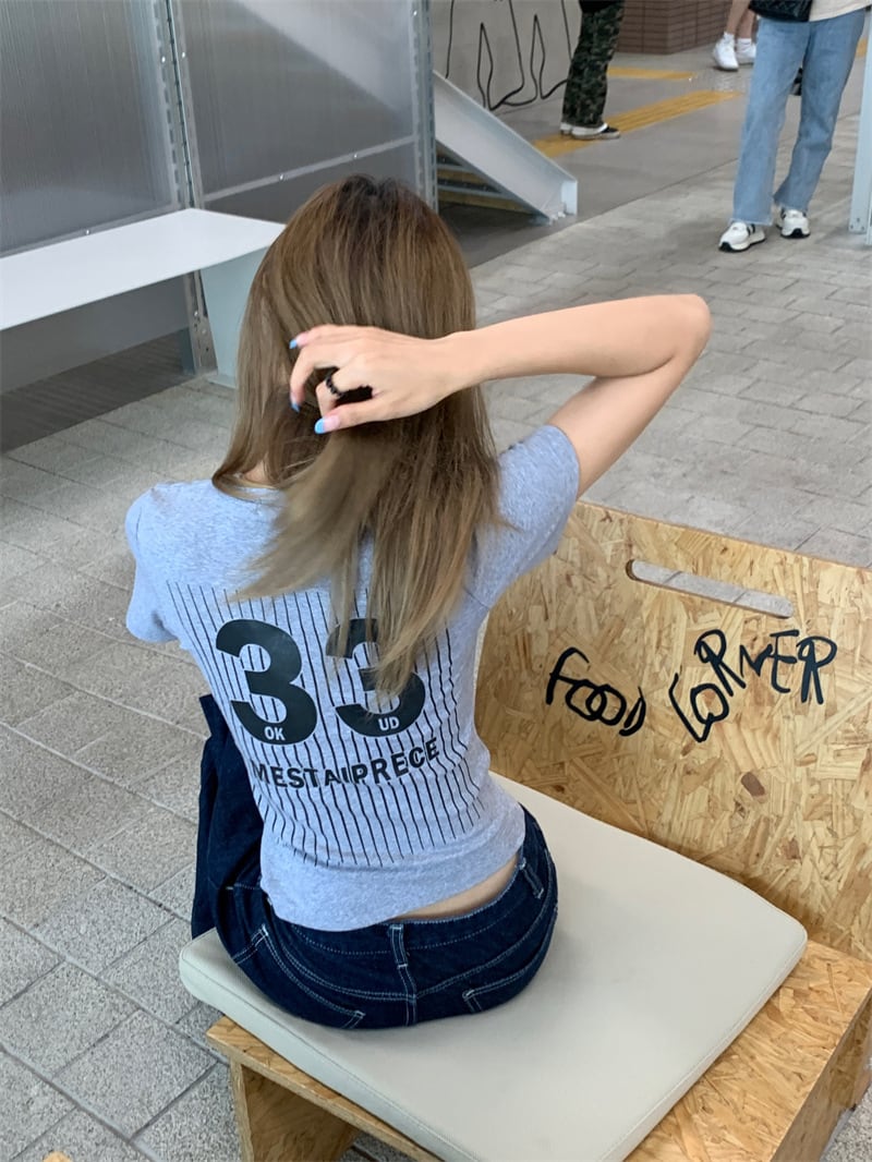 【tops】プリントTシャツ　M25102