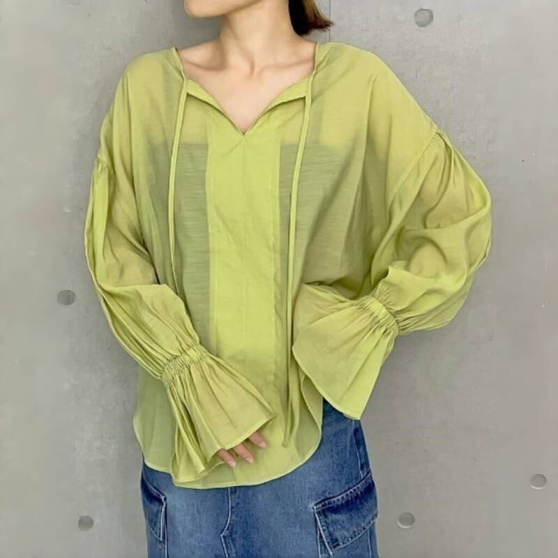 【tops】フレアスリーブブラウスG20215