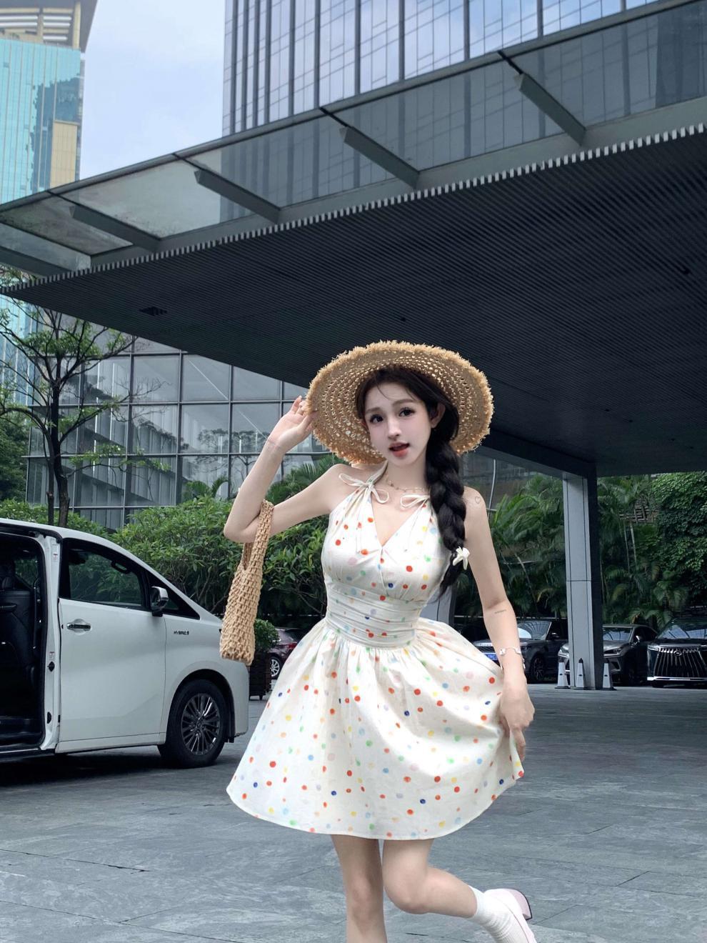 【dress】ホルターネックワンピース　M24052