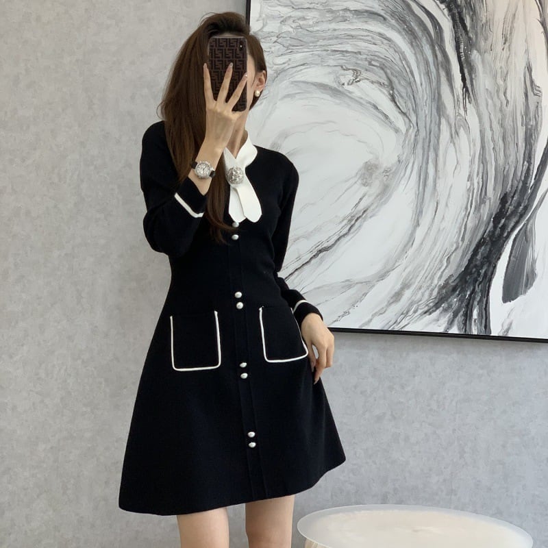 【dress】ニットワンピース　M25384