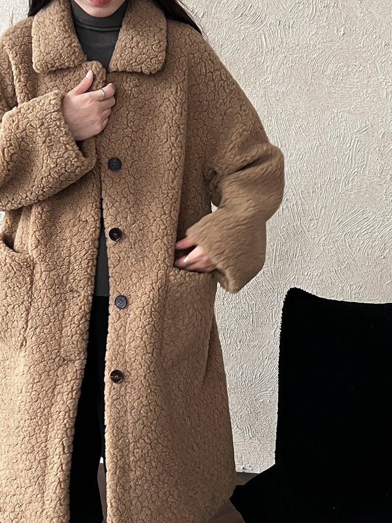 【outer】ロングシープボアコート Q7224