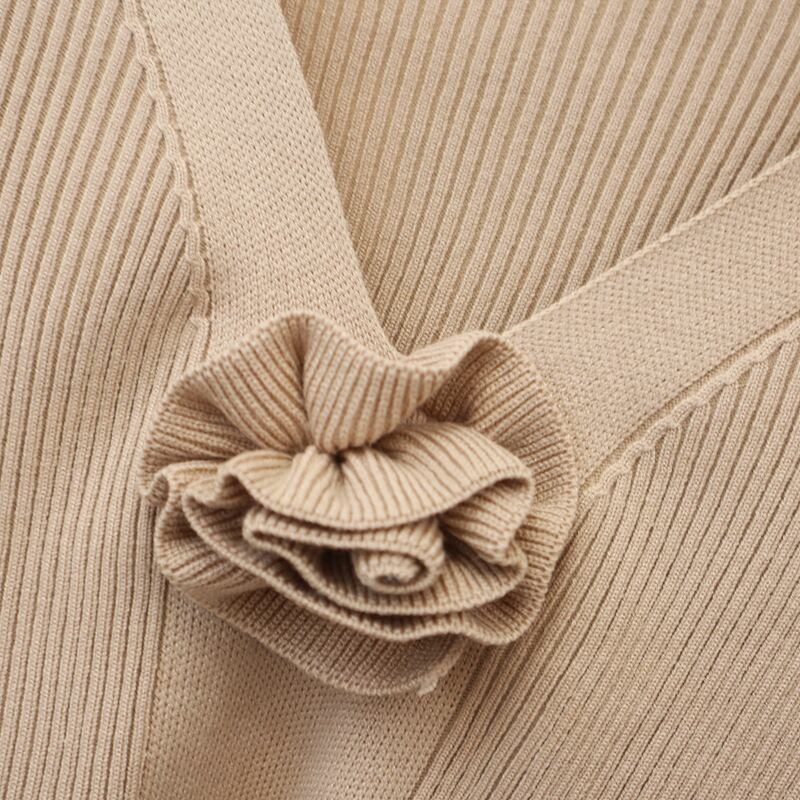 【tops】立体フラワーニットトップス　M28631