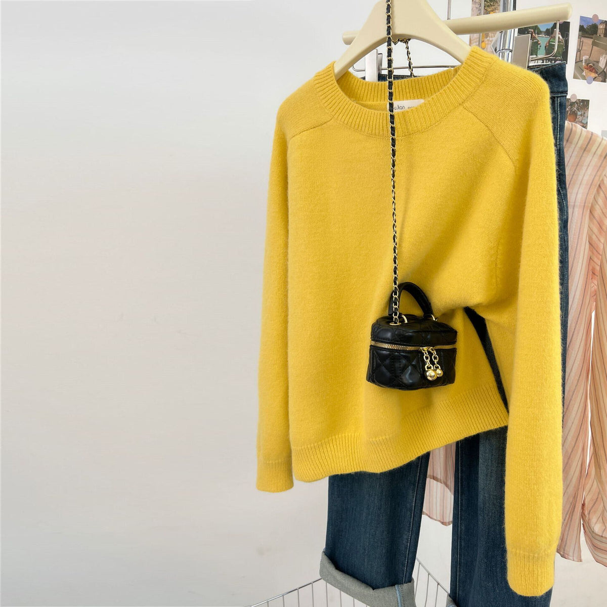 【tops】クルーネックニットセーター　M29318