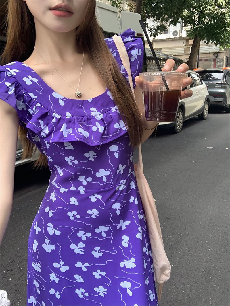 【dress】花柄ワンピース　M24838