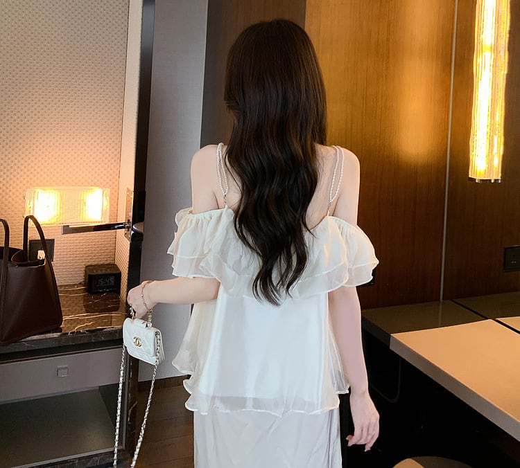 【tops】キャミフリルトップス　M23926