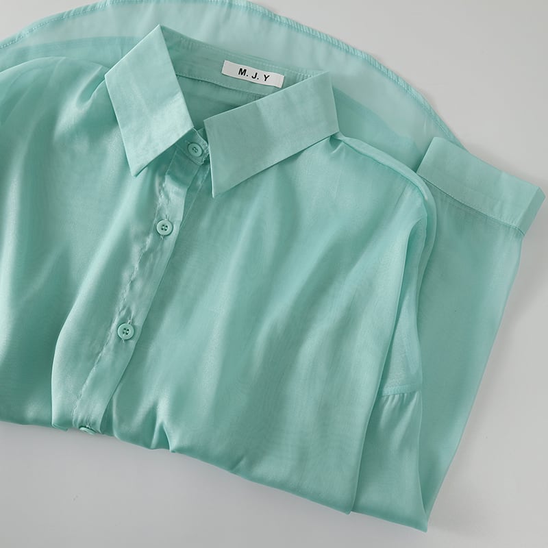 【tops】紫外線対策シャツトップス　M24689